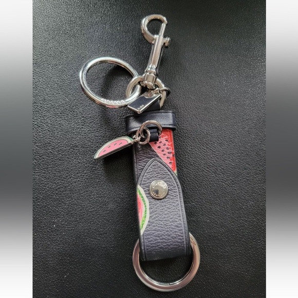 Coach Watermelon Trigger Snap Bag Charm Keychain 🍉 - Picture 6 of 6